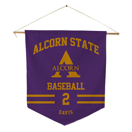 Alcorn - NCAA Baseball : Kanious Davis - Pennant - 18" x 21"-0