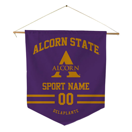 Alcorn - NCAA Baseball : Tristan Delaplante - Pennant - 18" x 21"-0