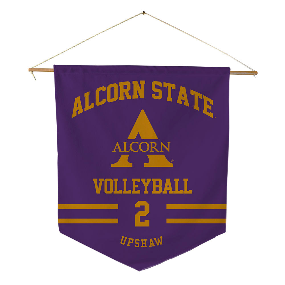 Alcorn - NCAA Women's Volleyball : Bailey Upshaw - Pennant - 18" x 21"-0