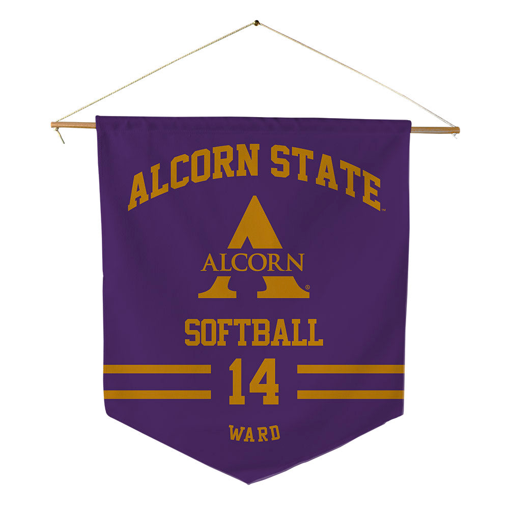 Alcorn - NCAA Softball : Mackenzie Ward - Pennant - 18" x 21"-0