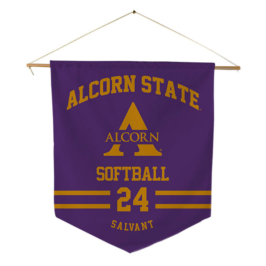 Alcorn - NCAA Softball : Sanai Salvant - Pennant - 18" x 21"-0