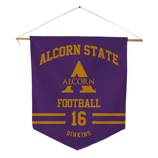 Alcorn - NCAA Football : Alvin Dinkins - Pennant - 18" x 21"-0