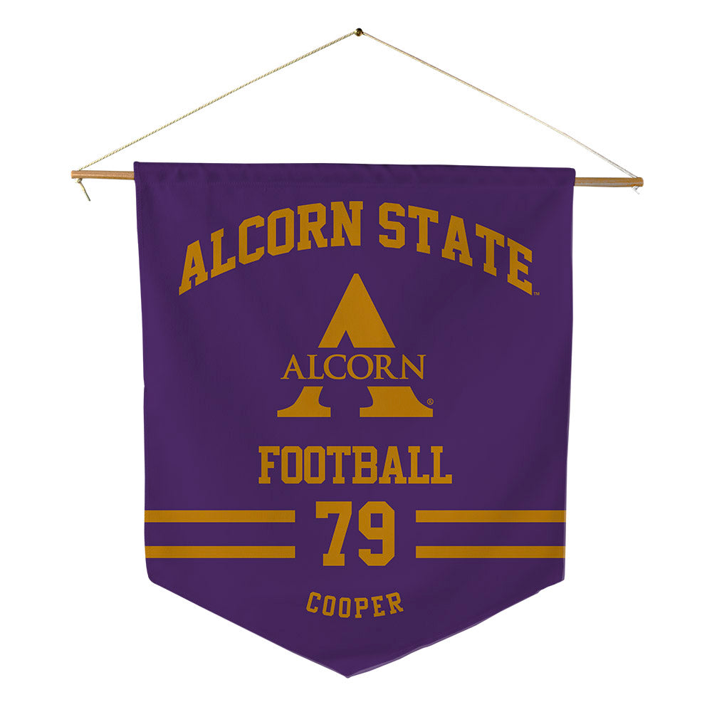 Alcorn - NCAA Football : Derrick Cooper - Pennant - 18" x 21"-0