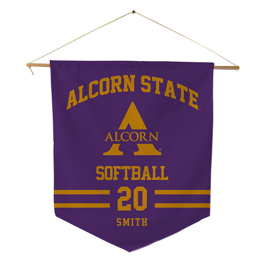 Alcorn - NCAA Softball : SeMarai Smith - Pennant - 18" x 21"-0