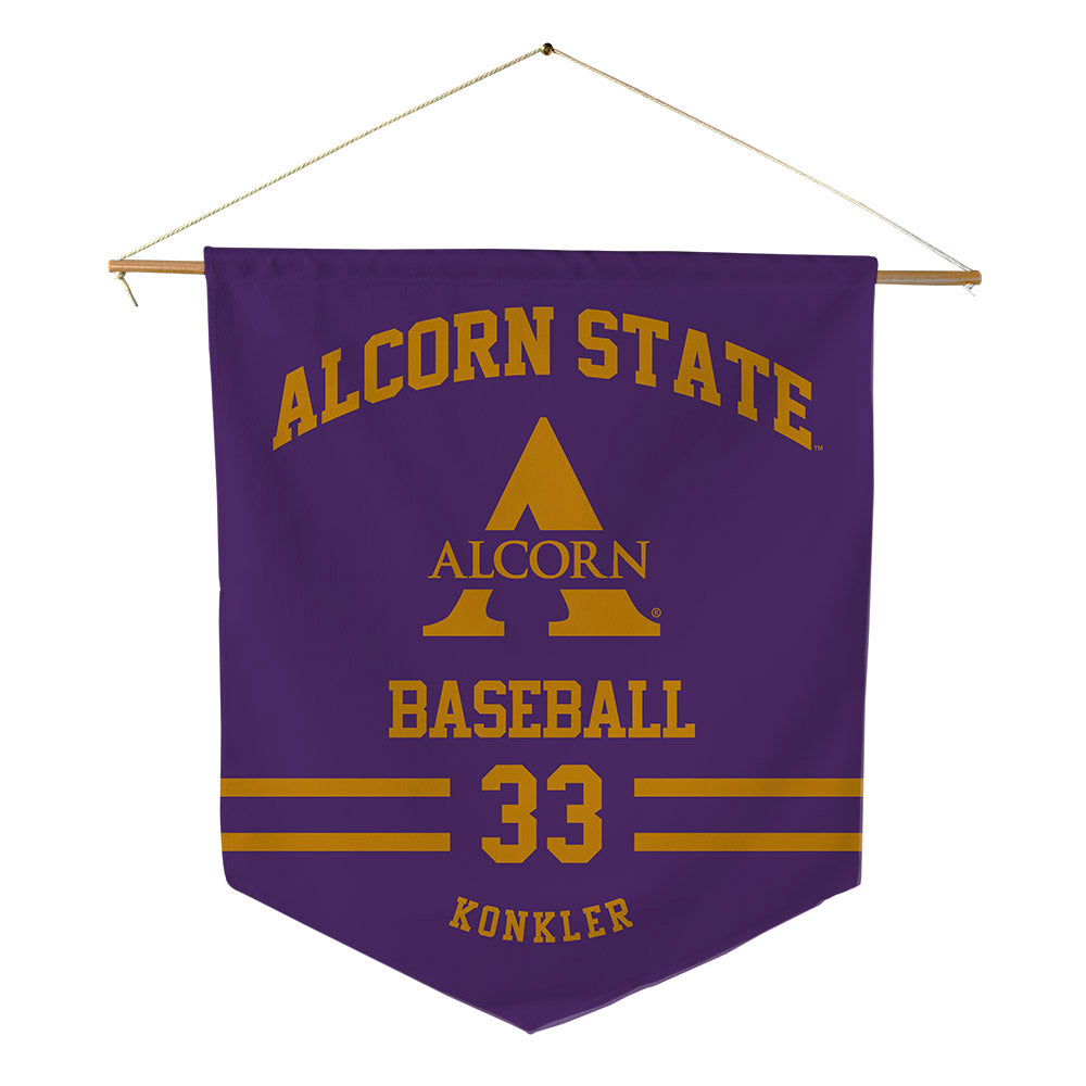 Alcorn - NCAA Baseball : Hayden Konkler - Pennant - 18" x 21"-0