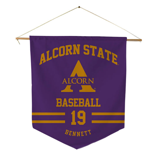 Alcorn - NCAA Baseball : Jaylyn Bennett - Pennant - 18" x 21"-0