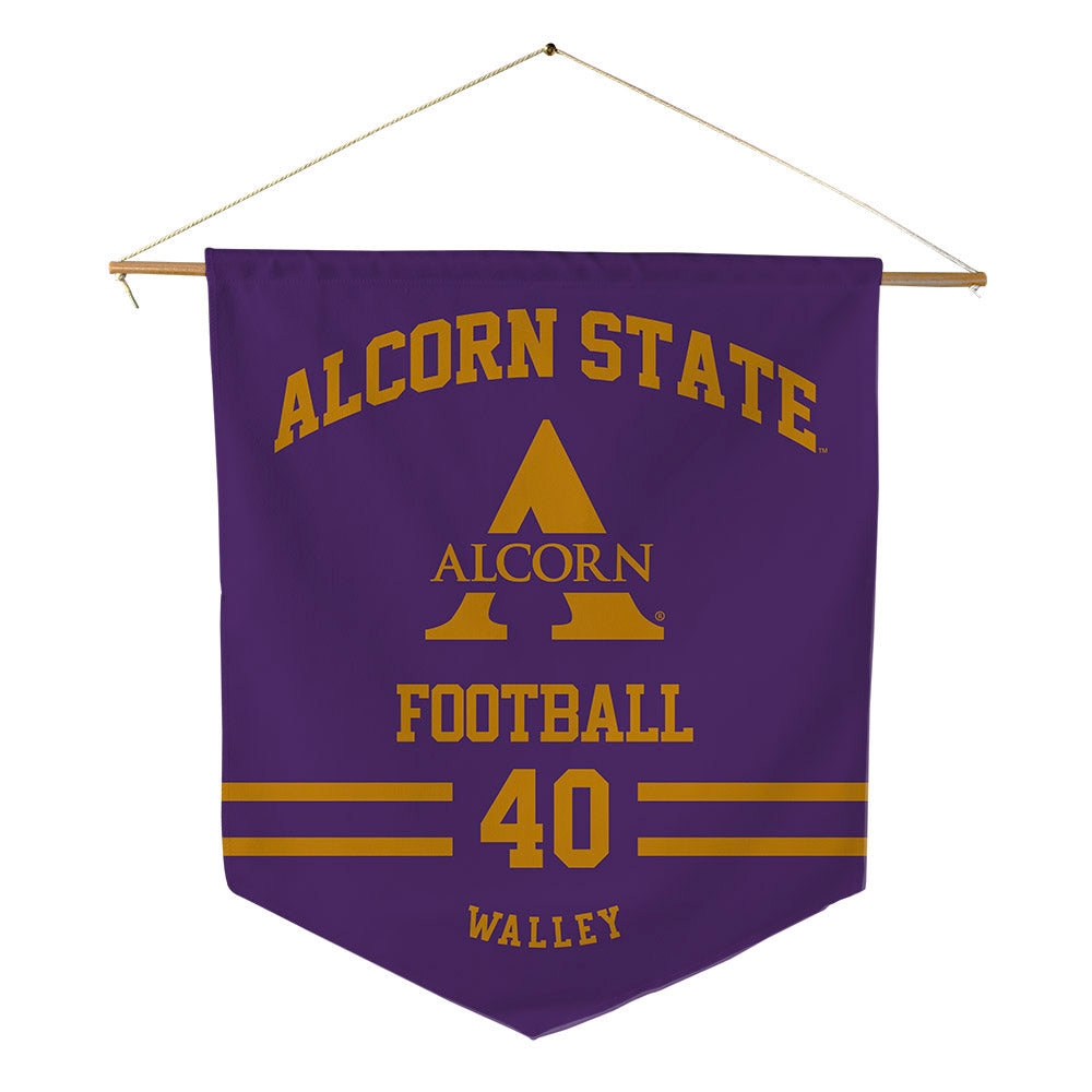 Alcorn - NCAA Football : Christopher Walley - Pennant - 18" x 21"-0