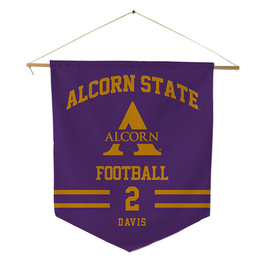 Alcorn - NCAA Football : Reggie Davis - Pennant - 18" x 21"-0