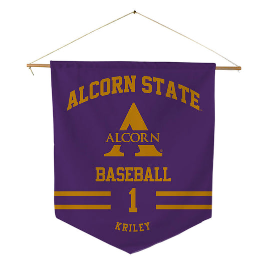 Alcorn - NCAA Baseball : Devin Kriley - Pennant - 18" x 21"-0
