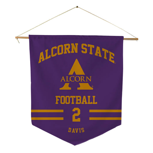Alcorn - NCAA Football : Reggie Davis - Pennant - 18" x 21"-0