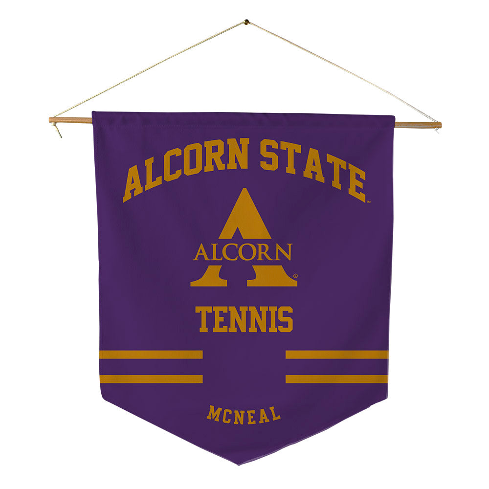 Alcorn - NCAA Men's Tennis : Kahari McNeal - Pennant - 18" x 21"-0