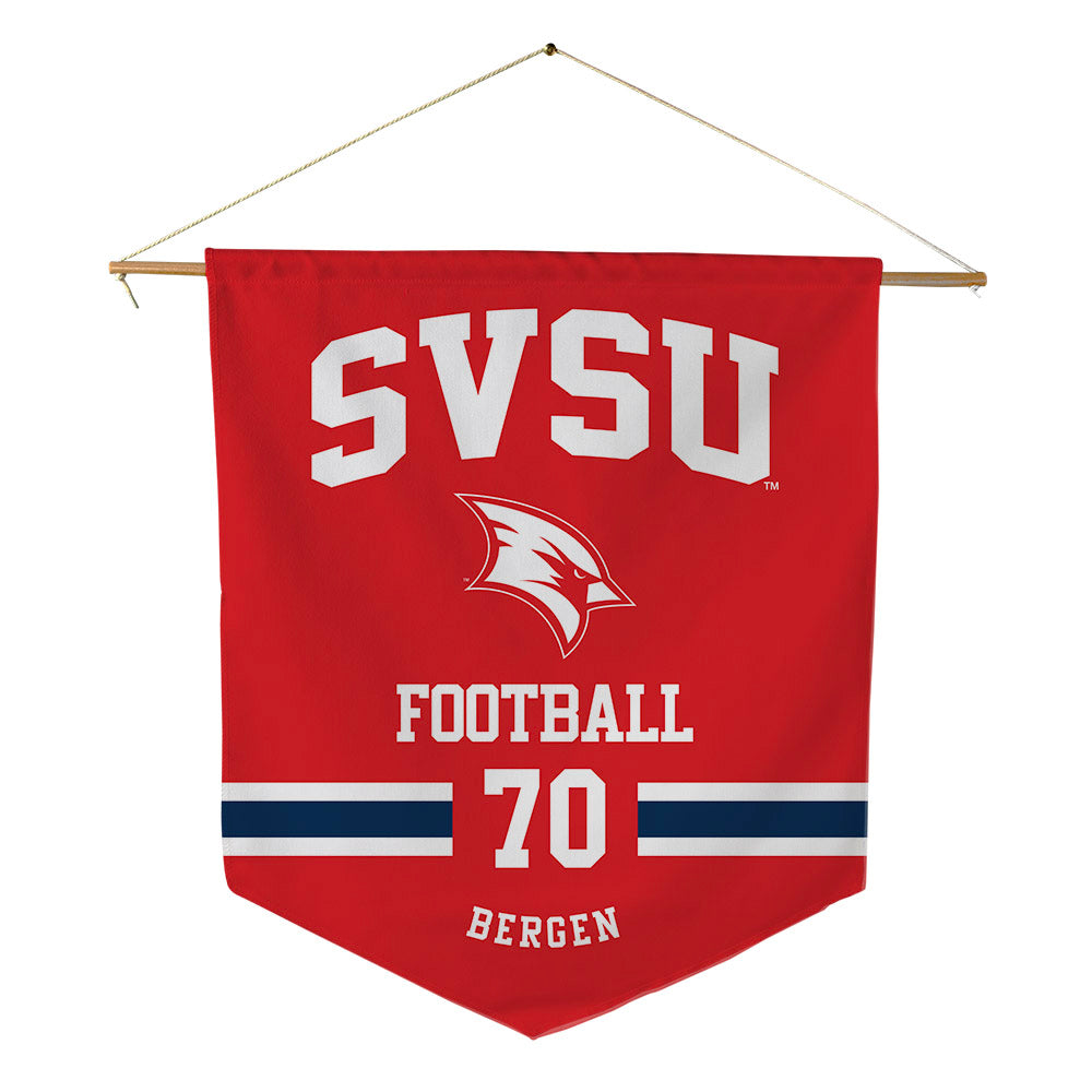 Saginaw Valley - NCAA Football : Liam Bergen - Pennant - 18" x 21"-0