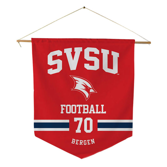 Saginaw Valley - NCAA Football : Liam Bergen - Pennant - 18" x 21"-0