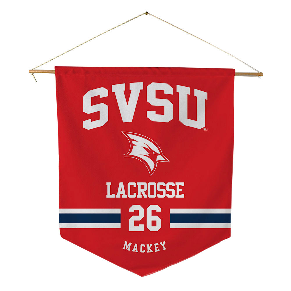Saginaw Valley - NCAA Women's Lacrosse : Briar-Rose Mackey - Pennant - 18" x 21"-0