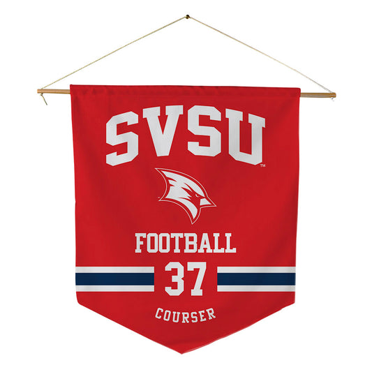 Saginaw Valley - NCAA Football : Brayden Courser - Pennant - 18" x 21"-0