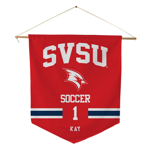Saginaw Valley - NCAA Men's Soccer : Nick Kay - Pennant - 18" x 21"-0