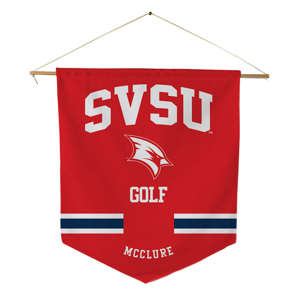 Saginaw Valley - NCAA Women's Golf : Anna McClure - Pennant - 18" x 21"-0