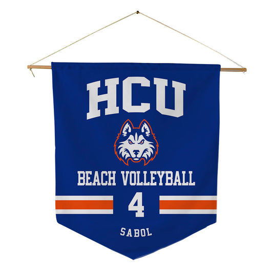 HCU - NCAA Beach Volleyball : Sophia Sabol - Pennant - 18" x 21"-0