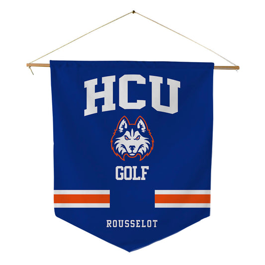 HCU - NCAA Women's Golf : Lou Rousselot - Pennant - 18" x 21"-0