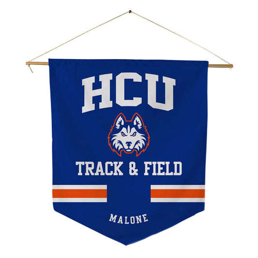 HCU - NCAA Men's Track & Field : Julius Malone - Pennant - 18" x 21"-0