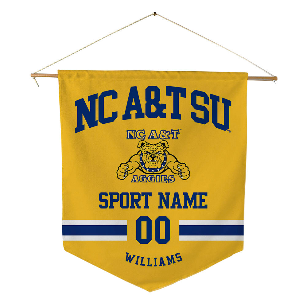 North Carolina A&T - NCAA Softball : Katriel Williams - Pennant - 18" x 21"-0
