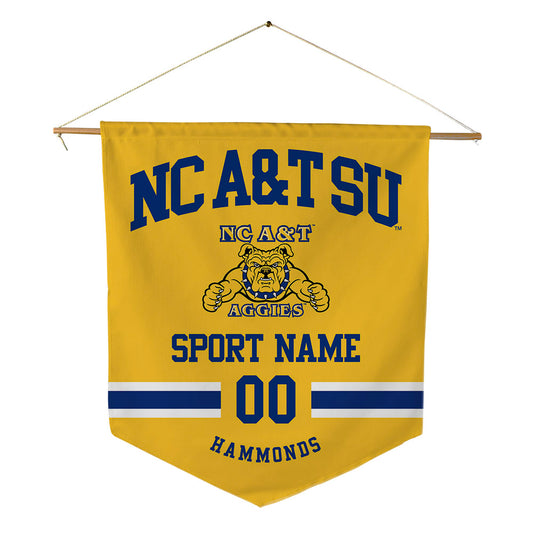 North Carolina A&T - NCAA Football : Tim Hammonds - Pennant - 18" x 21"-0