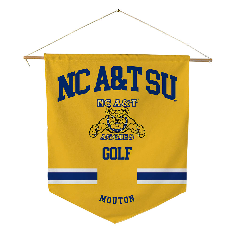 North Carolina A&T - NCAA Women's Golf : Tori Mouton - Pennant - 18" x 21"-0