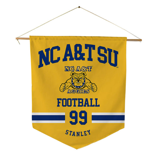 North Carolina A&T - NCAA Football : Cadricus Stanley - Pennant - 18" x 21"-0