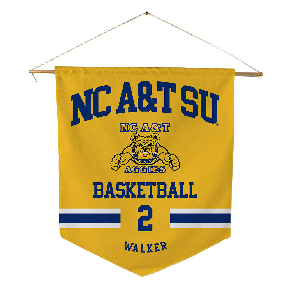 North Carolina A&T - NCAA Women's Basketball : Londyn walker Walker - Pennant - 18" x 21"-0