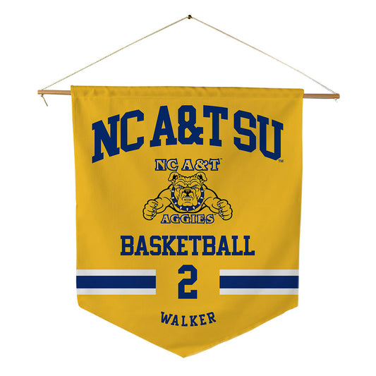 North Carolina A&T - NCAA Women's Basketball : Londyn walker Walker - Pennant - 18" x 21"-0