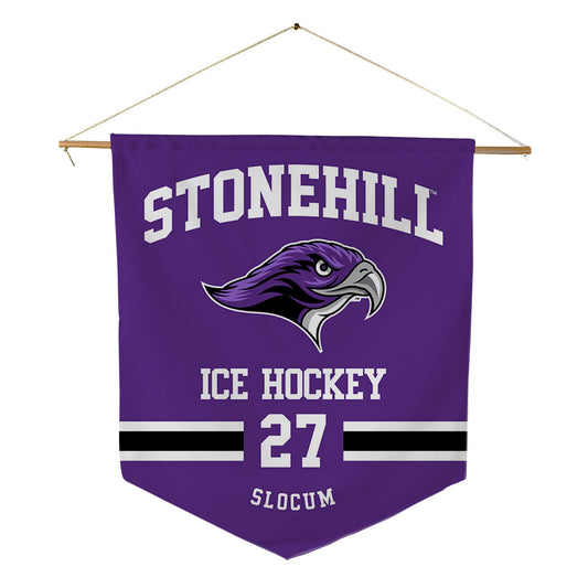 Stonehill - NCAA Women's Ice Hockey : Makenna Slocum - Pennant - 18" x 21"-0