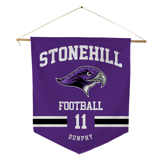 Stonehill - NCAA Football : Brigham Dunphy - Pennant - 18" x 21"-0