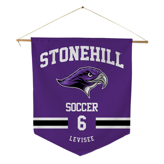 Stonehill - NCAA Men's Soccer : Tucker Levisee - Pennant - 18" x 21"-0