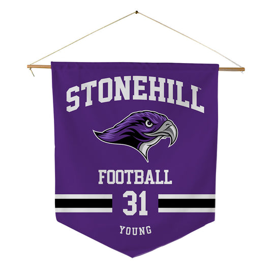 Stonehill - NCAA Football : Tyler Young - Pennant - 18" x 21"-0