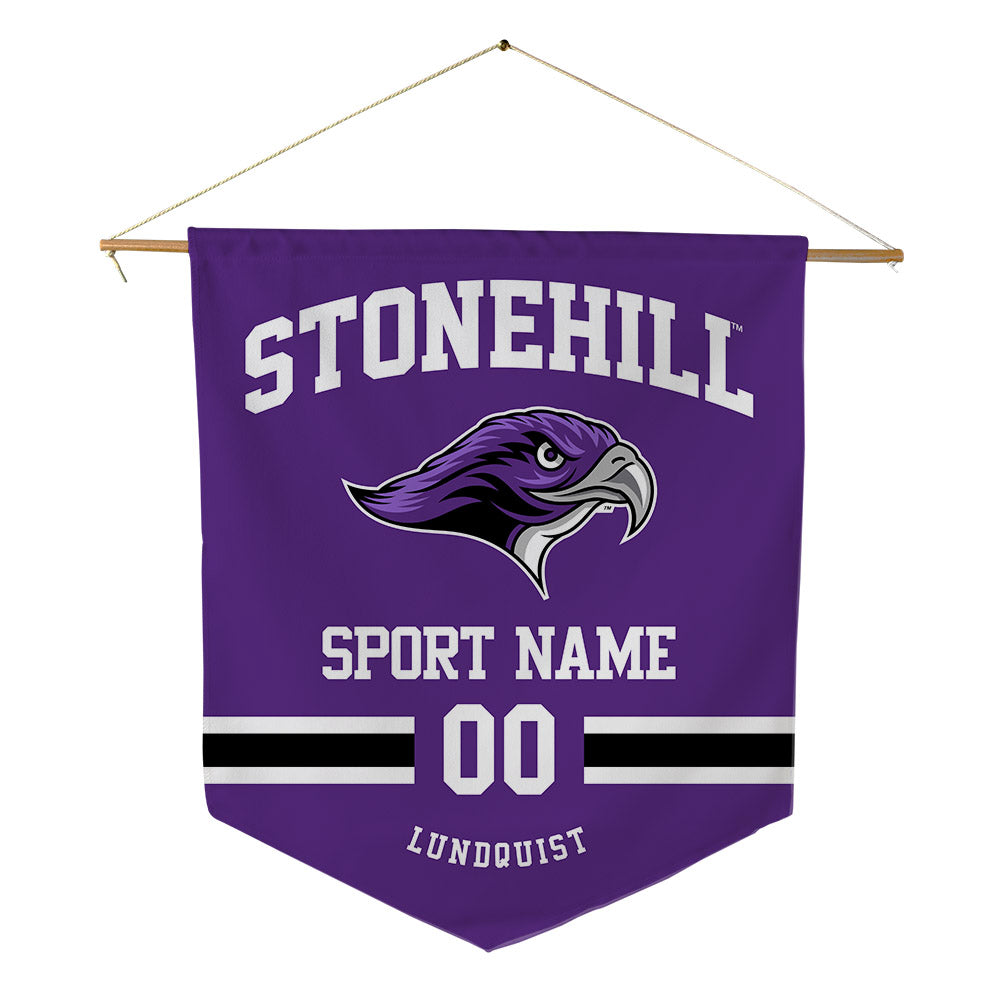 Stonehill - NCAA Baseball : Nick Lundquist - Pennant - 18" x 21"-0