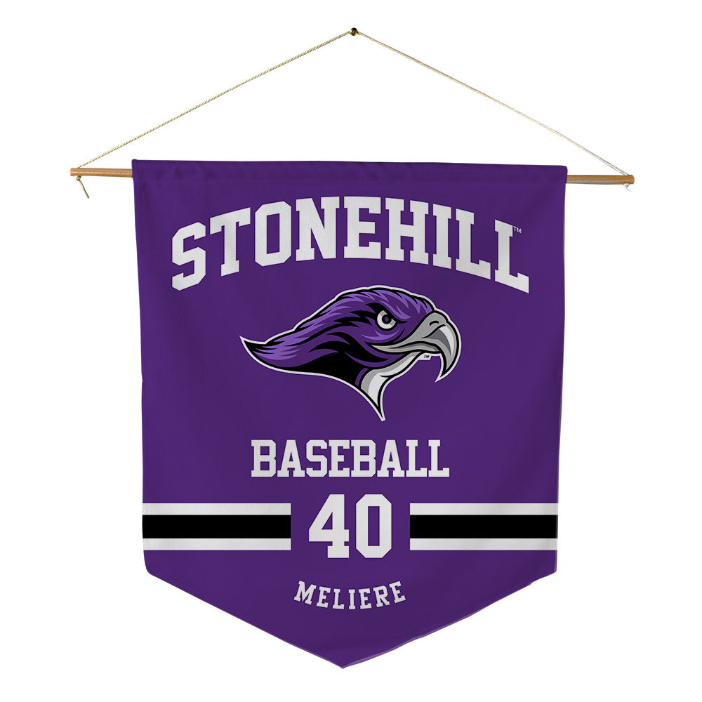 Stonehill - NCAA Baseball : Kenny Meliere - Pennant - 18" x 21"-0