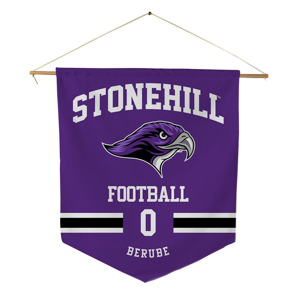 Stonehill - NCAA Football : Brenden Berube - Pennant - 18" x 21"-0