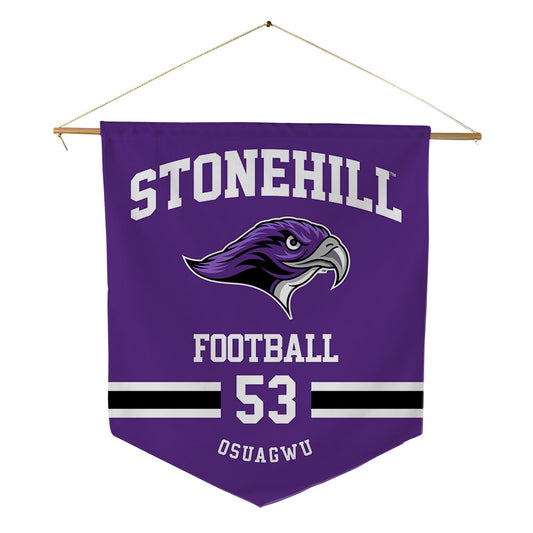 Stonehill - NCAA Football : Joshua Osuagwu - Pennant - 18" x 21"-0