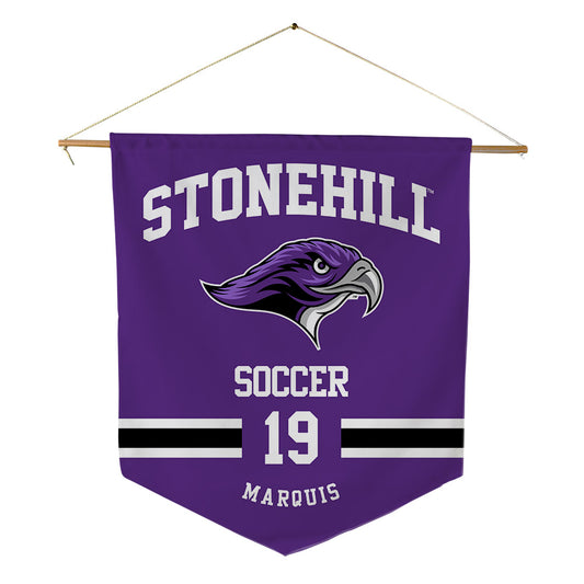 Stonehill - NCAA Men's Soccer : Ethan Marquis - Pennant - 18" x 21"-0