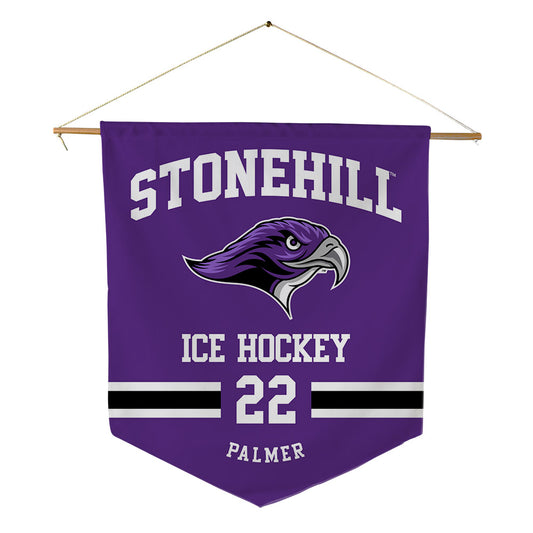 Stonehill - NCAA Men's Ice Hockey : Jordin Palmer - Pennant - 18" x 21"-0