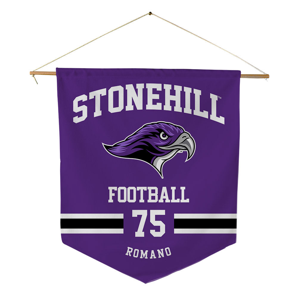 Stonehill - NCAA Football : Evan Romano - Pennant - 18" x 21"-0