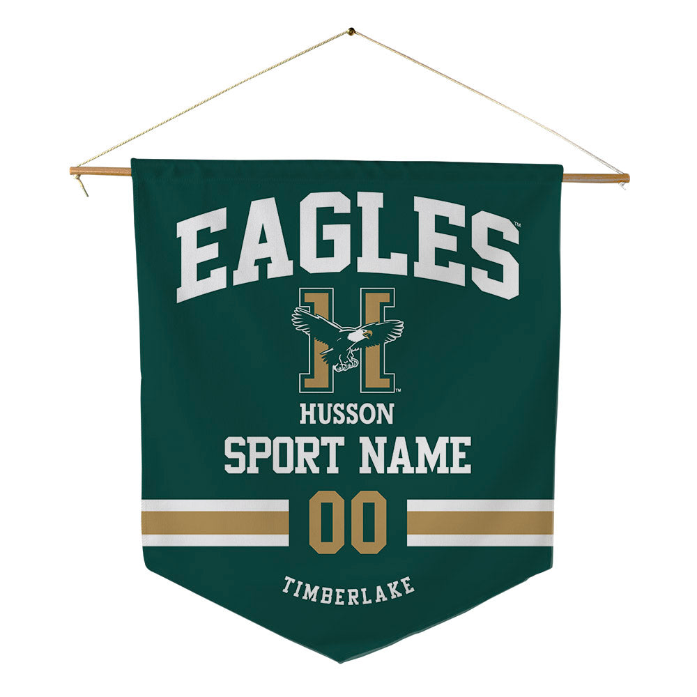 Husson - NCAA Men's Golf : Logan Timberlake - Pennant - 18" x 21"-0