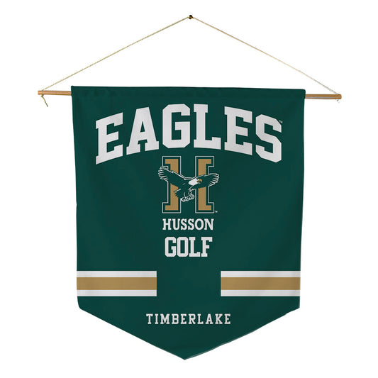 Husson - NCAA Men's Golf : Logan Timberlake - Pennant - 18" x 21"-0