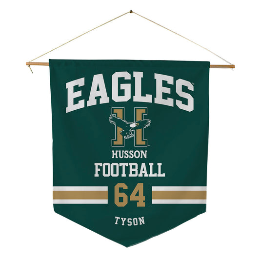 Husson - NCAA Football : Jahmye Tyson - Pennant - 18" x 21"-0