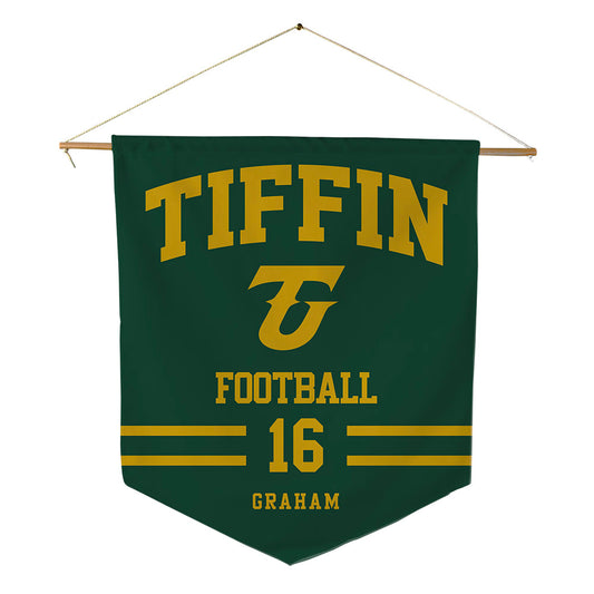 Tiffin - NCAA Football : Jourdyn Graham - Pennant - 18" x 21"-0