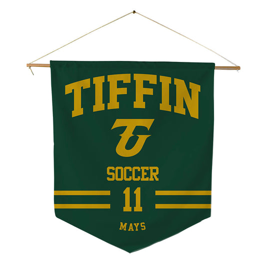 Tiffin - NCAA Men's Soccer : Jordan Mays - Pennant - 18" x 21"-0