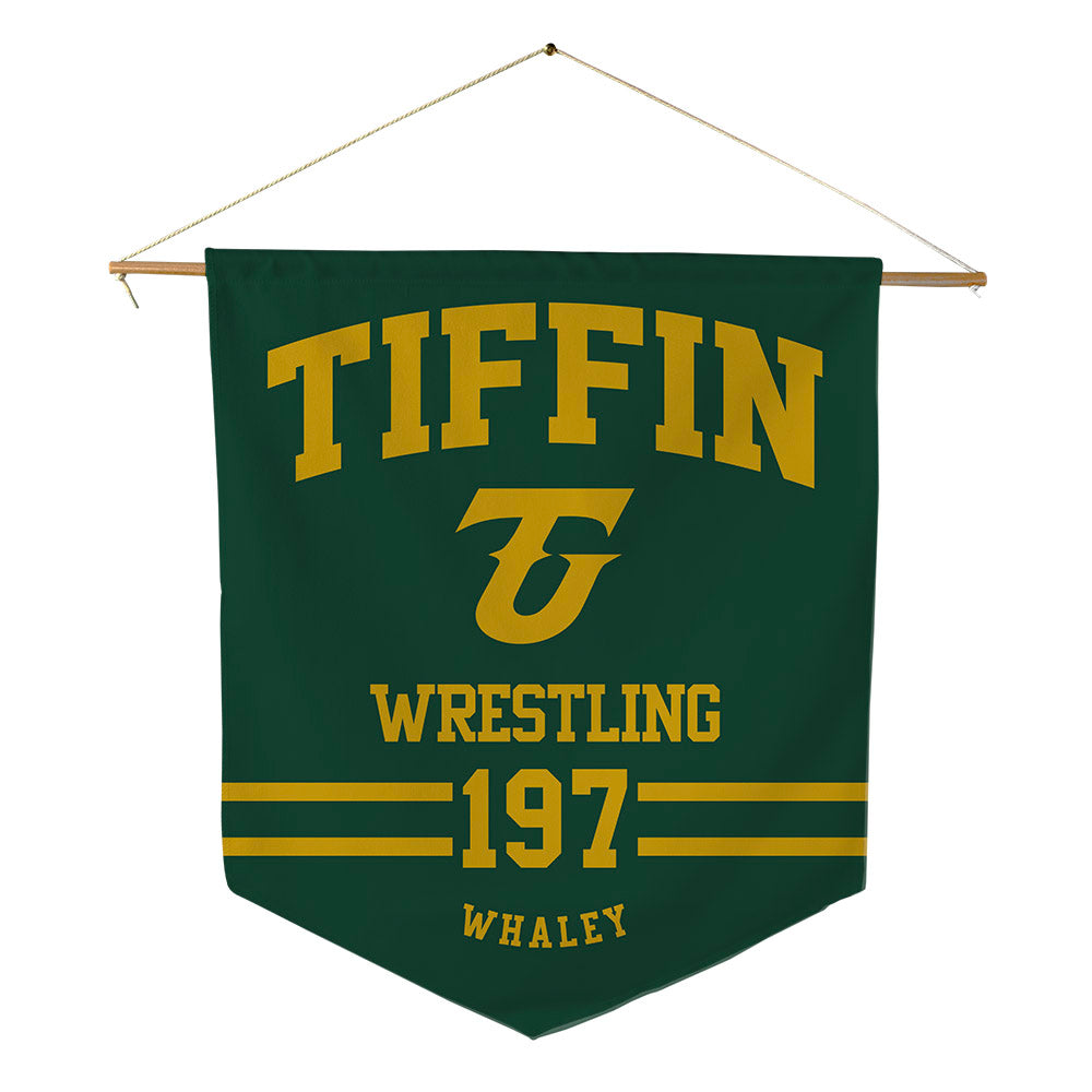 Tiffin - NCAA Wrestling : Carter Whaley - Pennant - 18" x 21"-0
