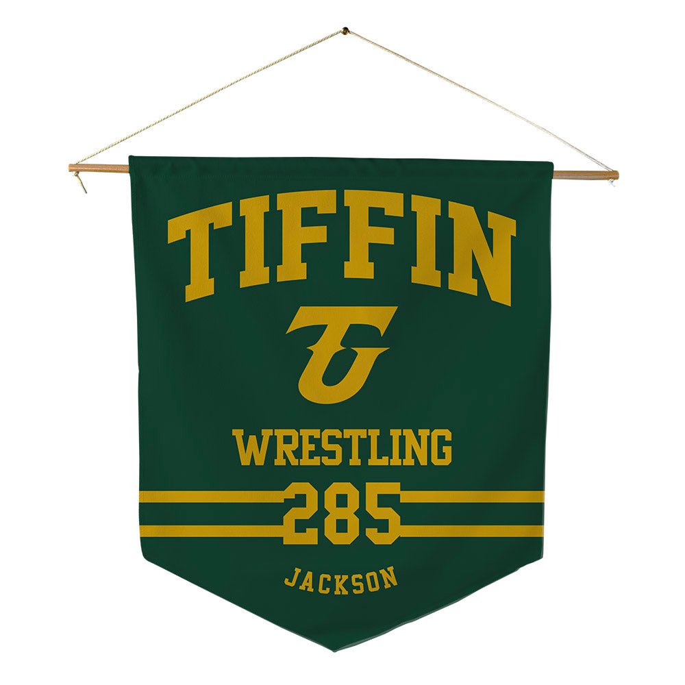 Tiffin - NCAA Wrestling : Jacob Jackson - Pennant - 18" x 21"-0