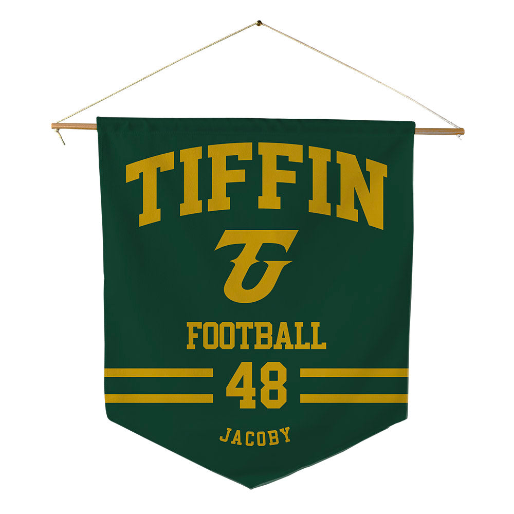 Tiffin - NCAA Football : Jake Jacoby - Pennant - 18" x 21"-0