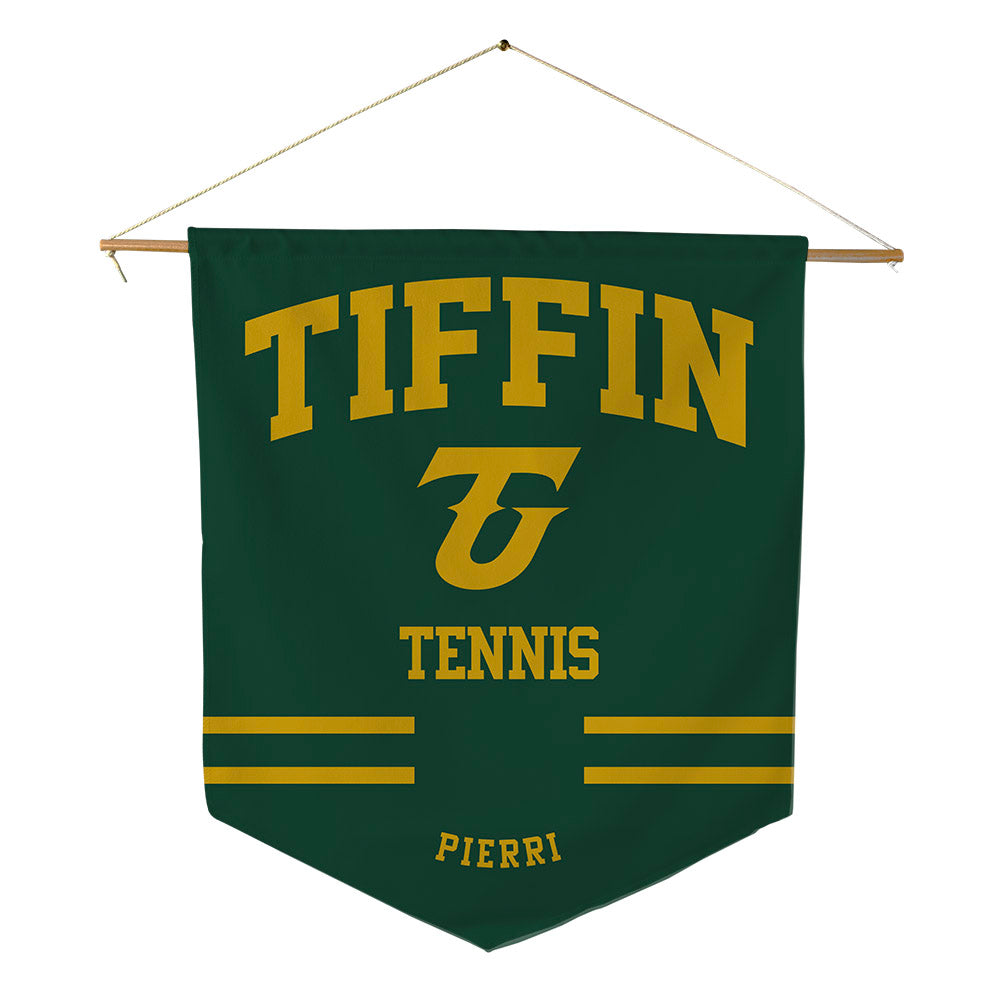 Tiffin - NCAA Men's Tennis : Mason Pierri - Pennant - 18" x 21"-0